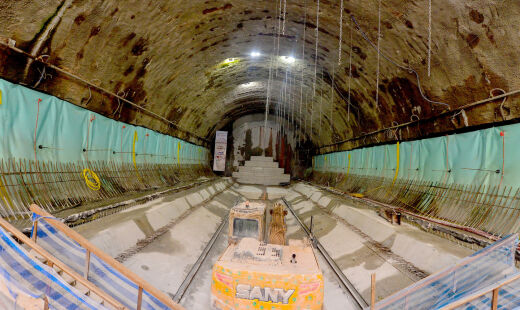 Obras na linha 2-Verde do Metrô, em São Paulo