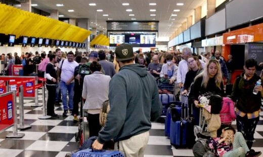 Apesar de operar normalmente, o aeroporto enfrentou instabilidades por decisões das próprias companhias aéreas