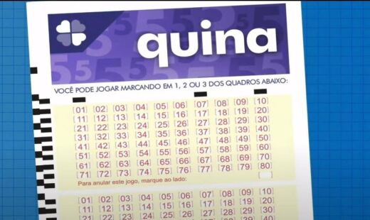 Prêmio da Quina é no valor de R$ 20.000.000,00