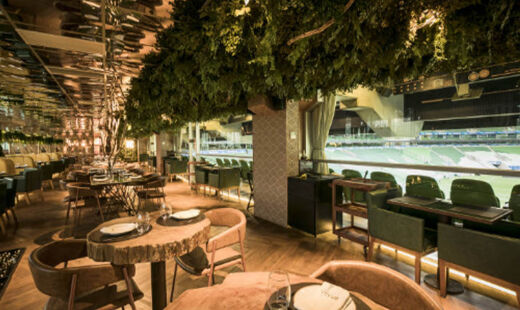 O sofisticado Braza combina gastronomia de qualidade com paixão pelo futebol e é um dos restaurantes do Allianz Parque