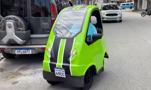 Nanico P50 é o menor carro do mundo criado por um brasileiro.