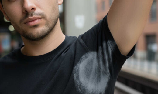 Manchas são especialmente caóticas em roupas pretas