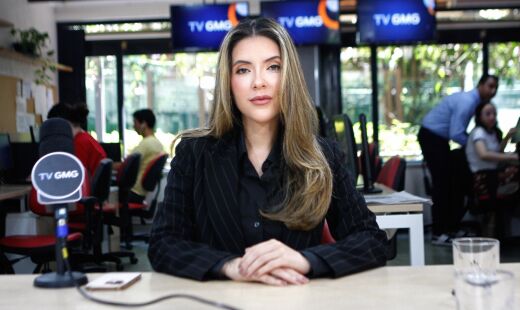 Micarla participou do programa 'Direto da Gazeta' na TV GMG, em Moema, na zona sul da capital paulista