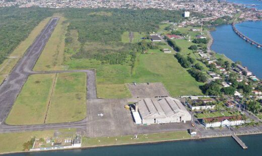 Aeroporto, instalado na Base Aérea de Santos, deve começar a operar no primeiro semestre de 2026
