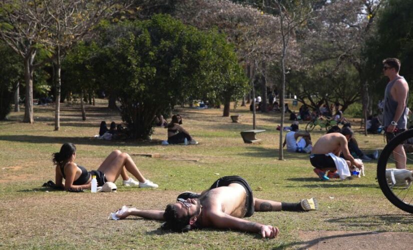 Movimentação de pessoas no parque do Ibirapuera