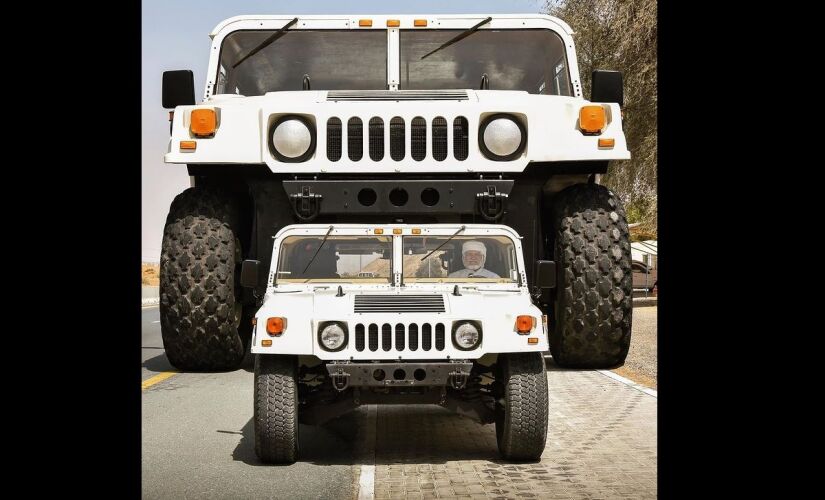Um sheik completamente obcecado por carros mandou construir o maior Hummer H1 de todo o mundo