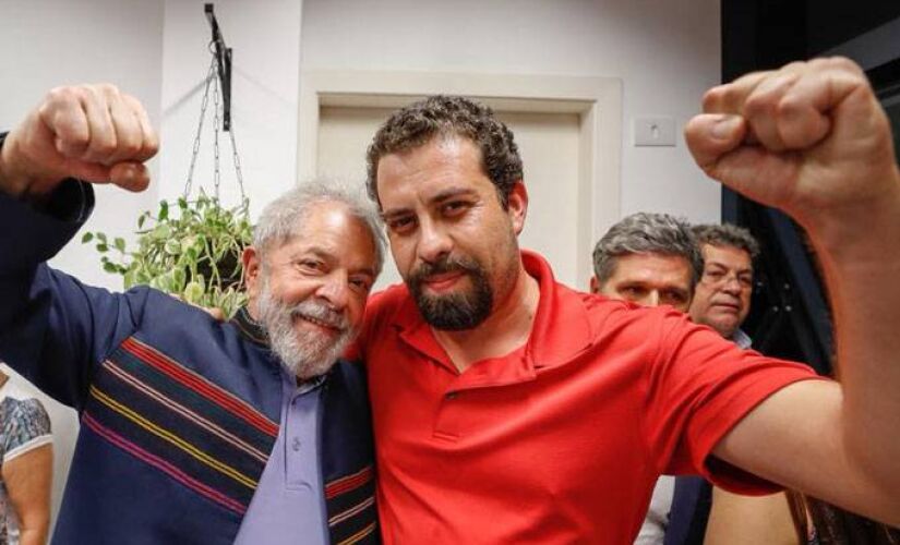 Lula e Guilherme Boulos.