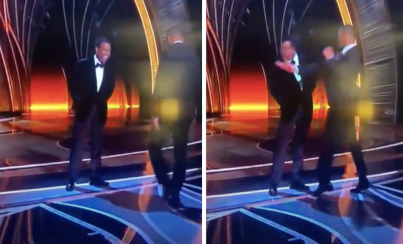 Will Smith dá um tapa em Chris Rock no Oscar