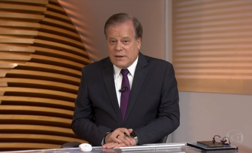 Jornalista Chico Pinheiro apresentava o "Bom dia Brasil"