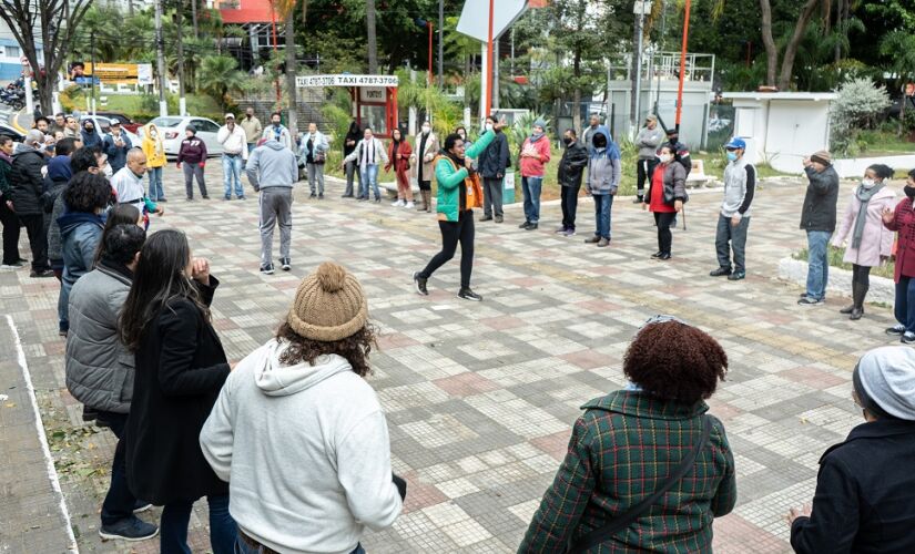 Celebração do Dia Nacional da Luta Antimanicomial promovida pela Prefeitura de Taboão da Serra, através da Secretaria Municipal de Saúde, na Praça Nicola Vivilechio