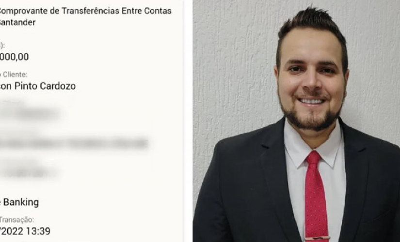 Após receber um pix de R$ 20 mil por engano, advogado de Guarujá procura dono e devolve dinheiro 