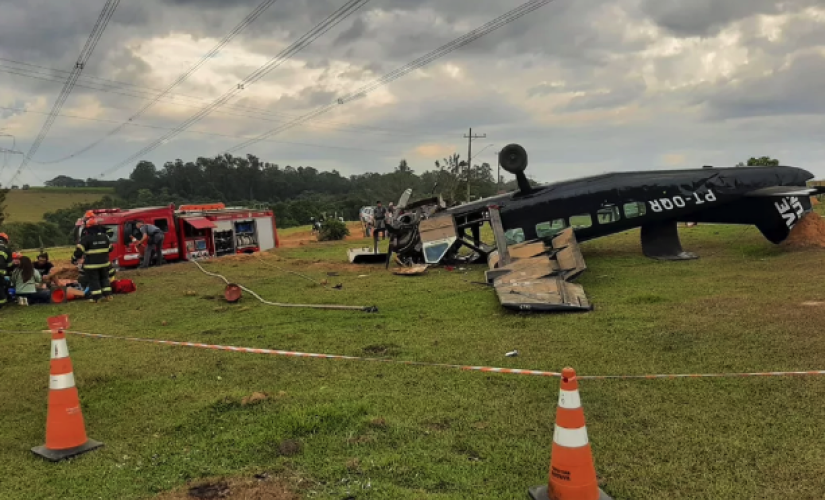 Avião com 12 pessoas fez pouso de emergência em Boituva 