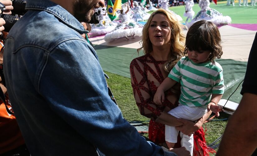 Piqué, Shakira e o filho Milan