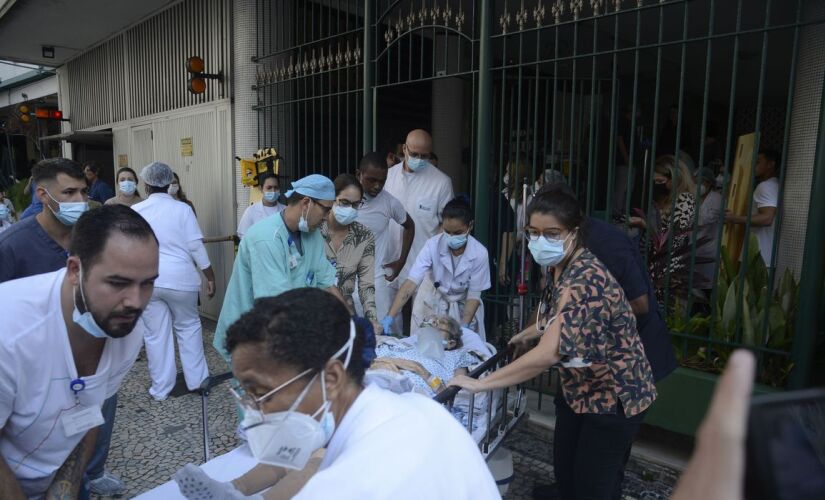 Pacientes do hospital que pegou fogo no Rio de Janeiro