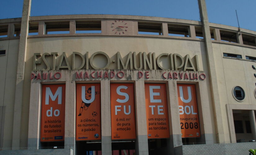 Estádio do Pacaembu, onde também fica o Museu do Futebol