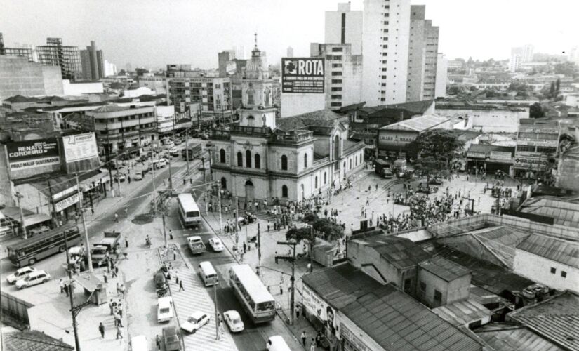 Vista do Largo Treze de Maio, no bairro de Santo Amaro, em São Paulo, em 1986  