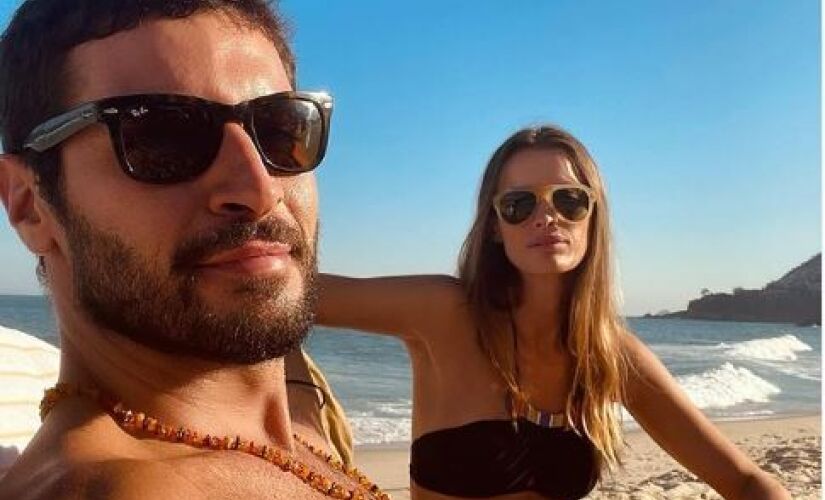 Leandro Lima e sua esposa