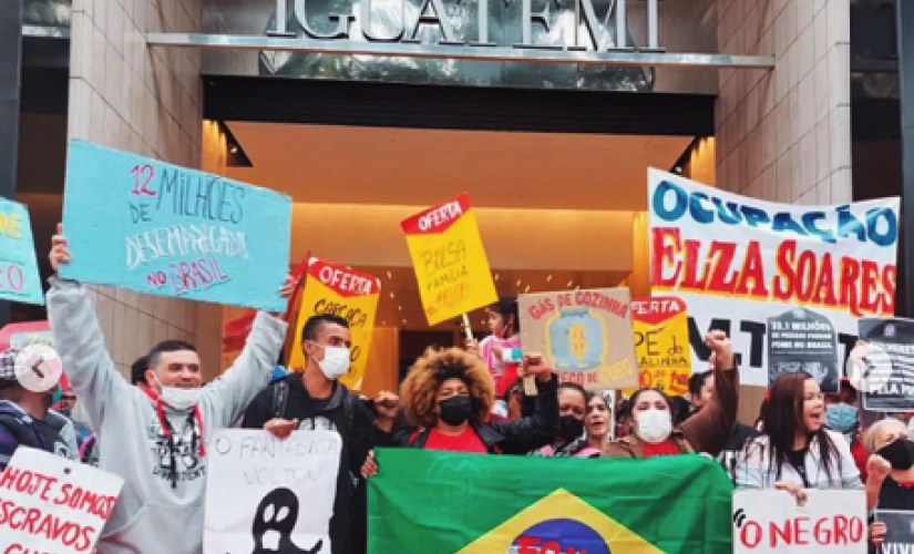 Manifestantes protestaram contra preços dos alimentos e outras pautas