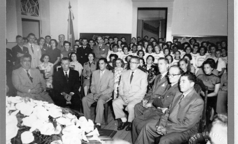 Solenidade de posse do Prefeito, Vice-Prefeito e dos Vereadores eleitos no pleito eleitoral realizado em 14 de outubro de 1951.