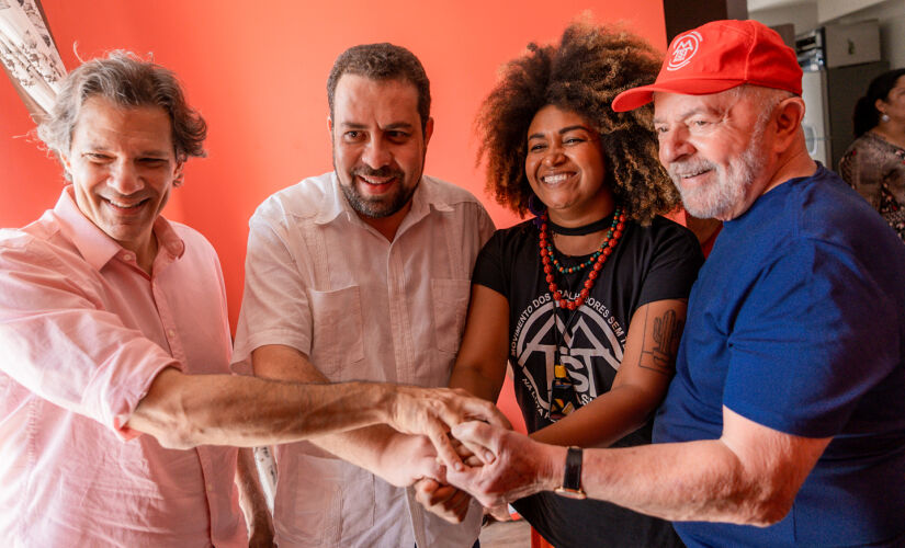 Haddad, Boulos, Ediane Maria e Lula