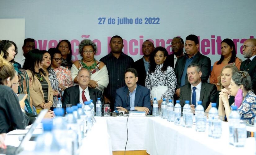 Convenção entre os partidos PSDB e Cidadania para anunciar apoio à candidatura da senadora Simone Tebet (MDB-MS) à Presidência da República.