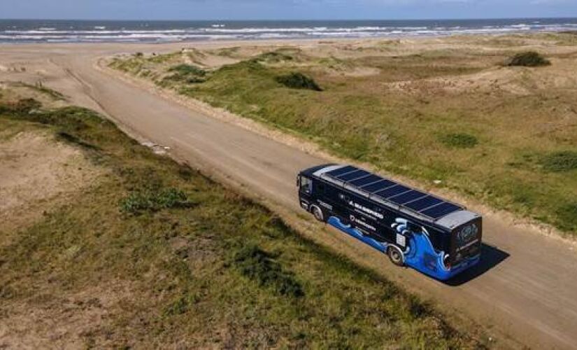 No mutirão em Santos, previsto para se iniciar às 9hs na praia do Boqueirão, teremos a presença do ônibus ao lado da Concha Acústica