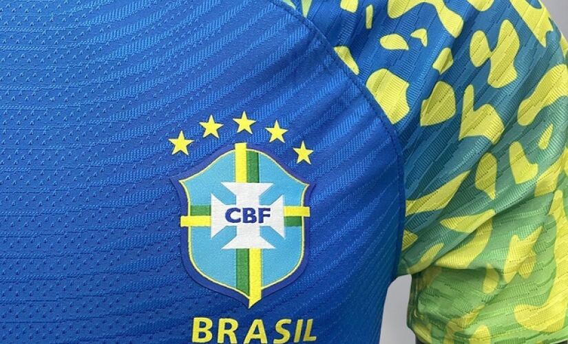 Camisa azul da seleção brasileira