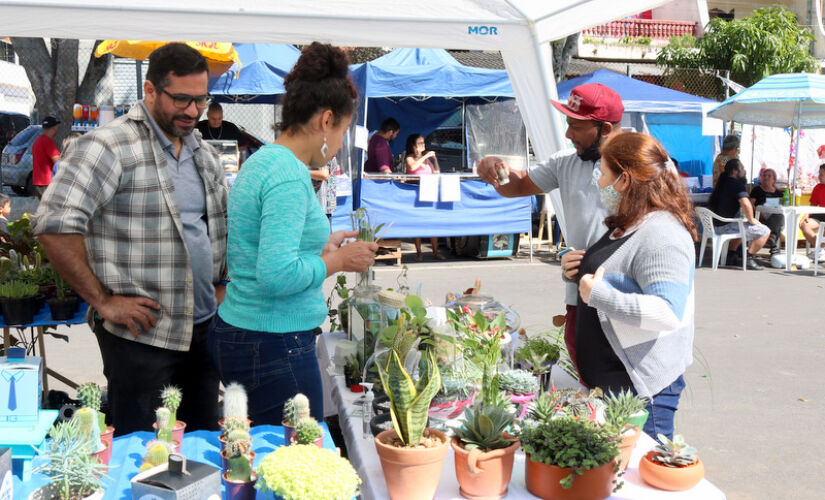 A Feira Criativa do Jardim Campestre ocorreu no último sábado (13); evento reuniu diversas atividades e moradores da região 