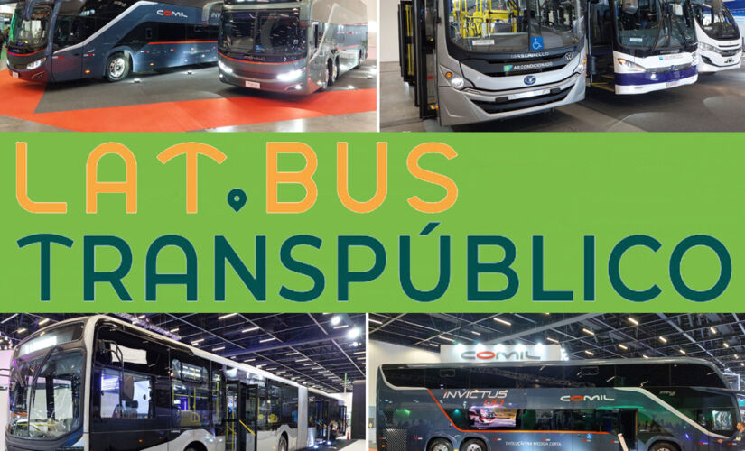 Na Lat.Bus, fabricantes de chassis e encarroçadoras expuseram soluções para operadoras de transporte de passageiros