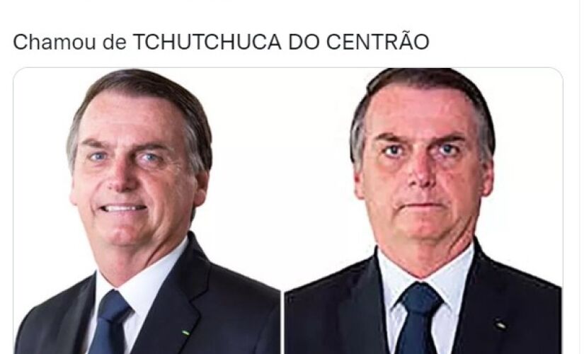 Montagem com Bolsonaro após polêmica no cercadinho