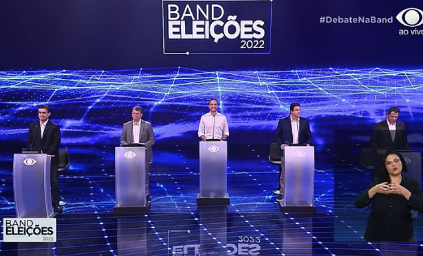 O debate com candidatos ao Palácio dos Bandeirantes ocorreu neste domingo