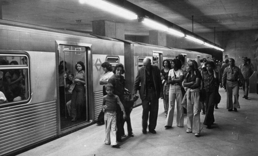 Primeiras viagens do Metrô de São Paulo, em 1974