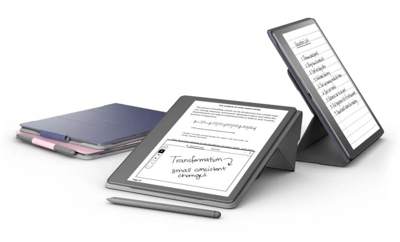 O Kindle Scribe tem uma tela de 10,2 polegadas e 300 ppi (pixel por polegada) que usa a mesma tecnologia dos antecessores, a eInk, ou papel eletrônico