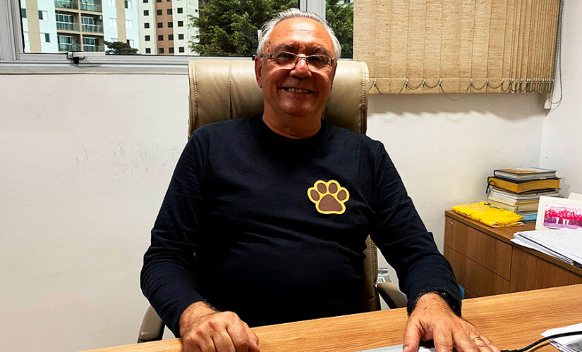 Vereador André Egydio durante entrevista ao Portal O Taboanense 