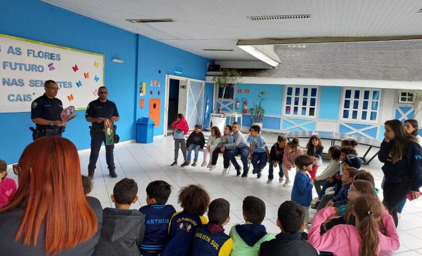 Palestra sobre a Semana Nacional de Trânsito em Itapecerica.