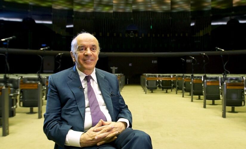 O senador José Serra, que deixa o cargo após 8 anos