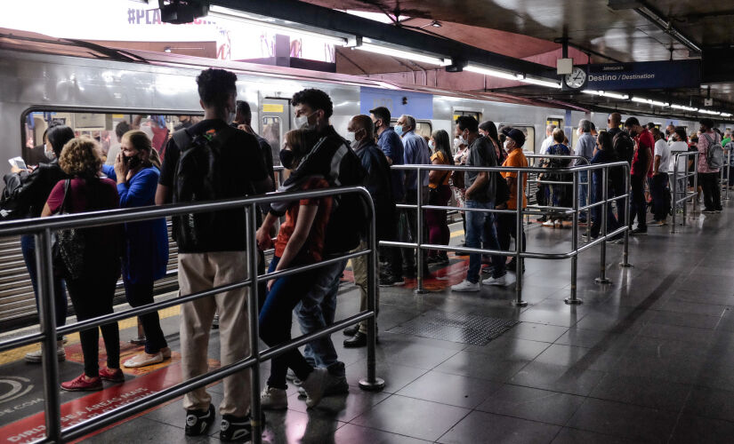 Movimentação no Metrô de São Paulo, que tem registrado aumento de criminalidade