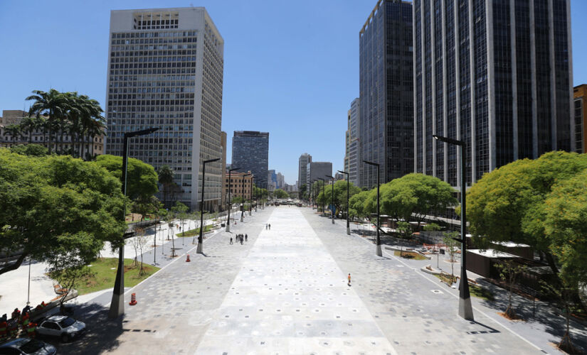 Vale do Anhangabaú, no centro de SP