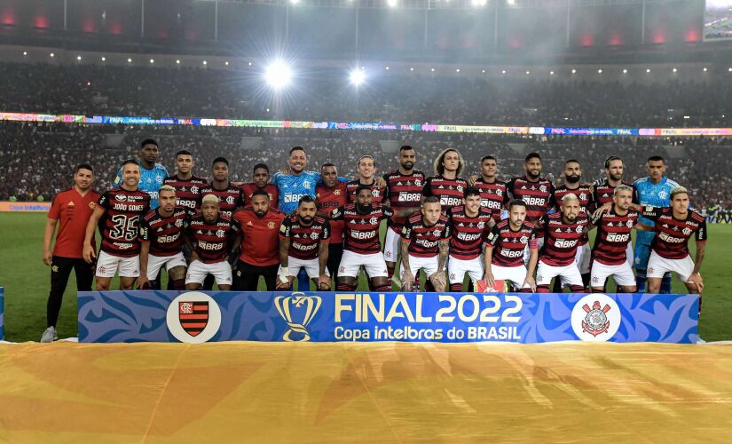  Partida entre Flamengo e Corinthians, válida pela final da Copa do Brasil 2022, realizada no Maracanã, no Rio de Janeiro, nesta quarta. 