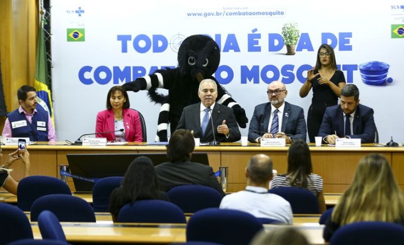 O ministro da Saúde, Marcelo Queiroga, lança a Campanha Nacional de Combate ao mosquito Aedes aegypti