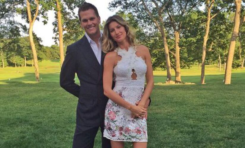 O casal Tom Brady e Gisele Bündchen.