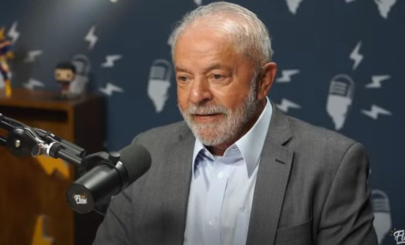 Lula, durante entrevista ao Flow Podcast