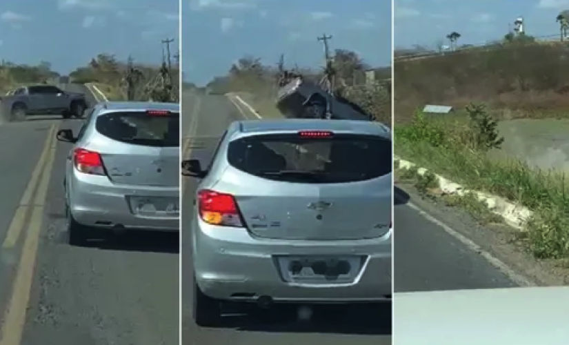 Todos os ocupantes do veículo tiveram apenas ferimentos leves