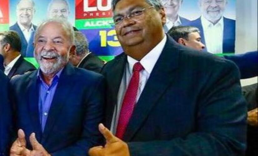 Lula (PT) e Flávio Dino (PSB-MA)