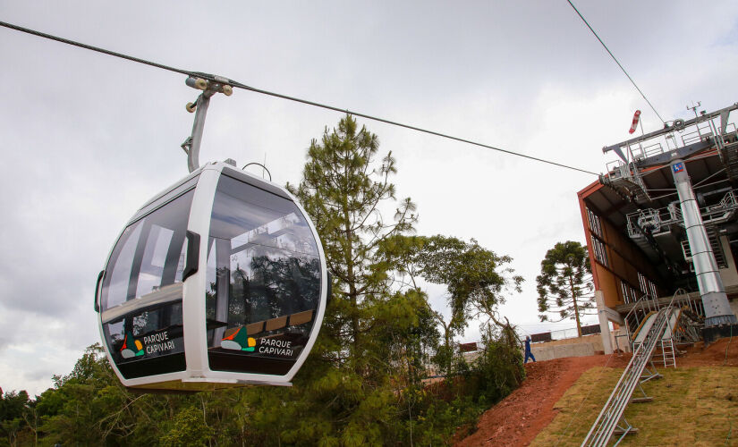 Entrega do novo teleférico do Parque João Doria Capivari em Campos do Jordão