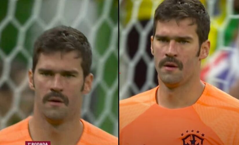 Alisson aceitou atuar com o bigode na Copa por causa de uma ação publicitária para a marca Gilette