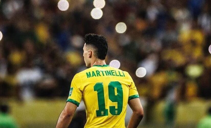 Martinelli é destaque do líder da Premier League e merece muito estar na Copa