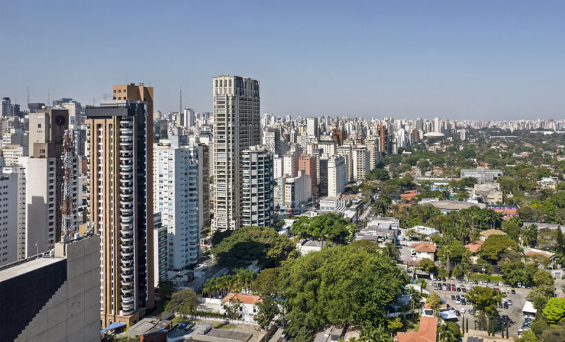 Vista aérea da cidade de São Paulo