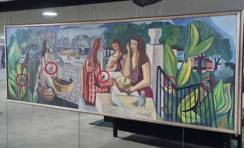 Quadro de Di Cavalcanti danificado em invasão no DF