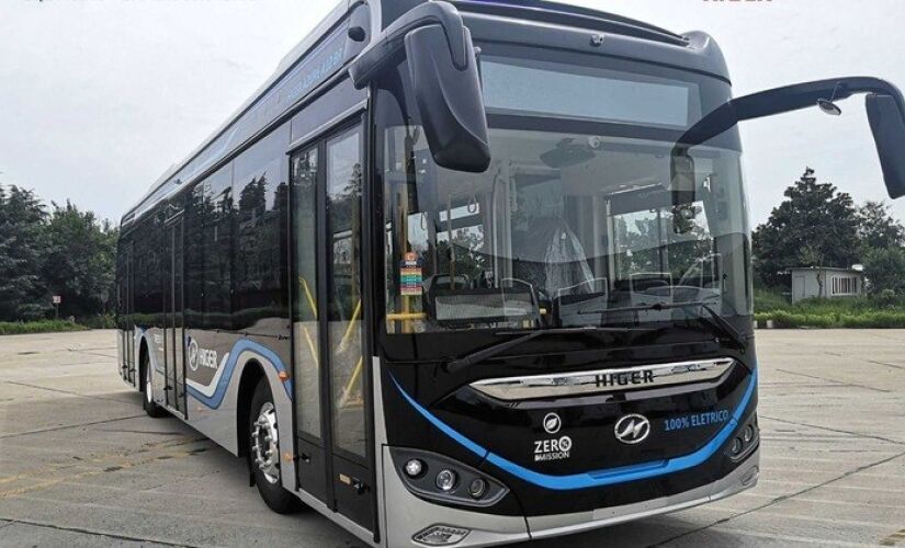 Ônibus elétrico que foi testado em São Paulo e tem tempo de recarga de três horas